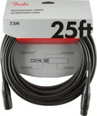 Fender Pro Series Microphone Cable Cannon XLR 3P Maschio a XLR 3F Femmina 7.5mt