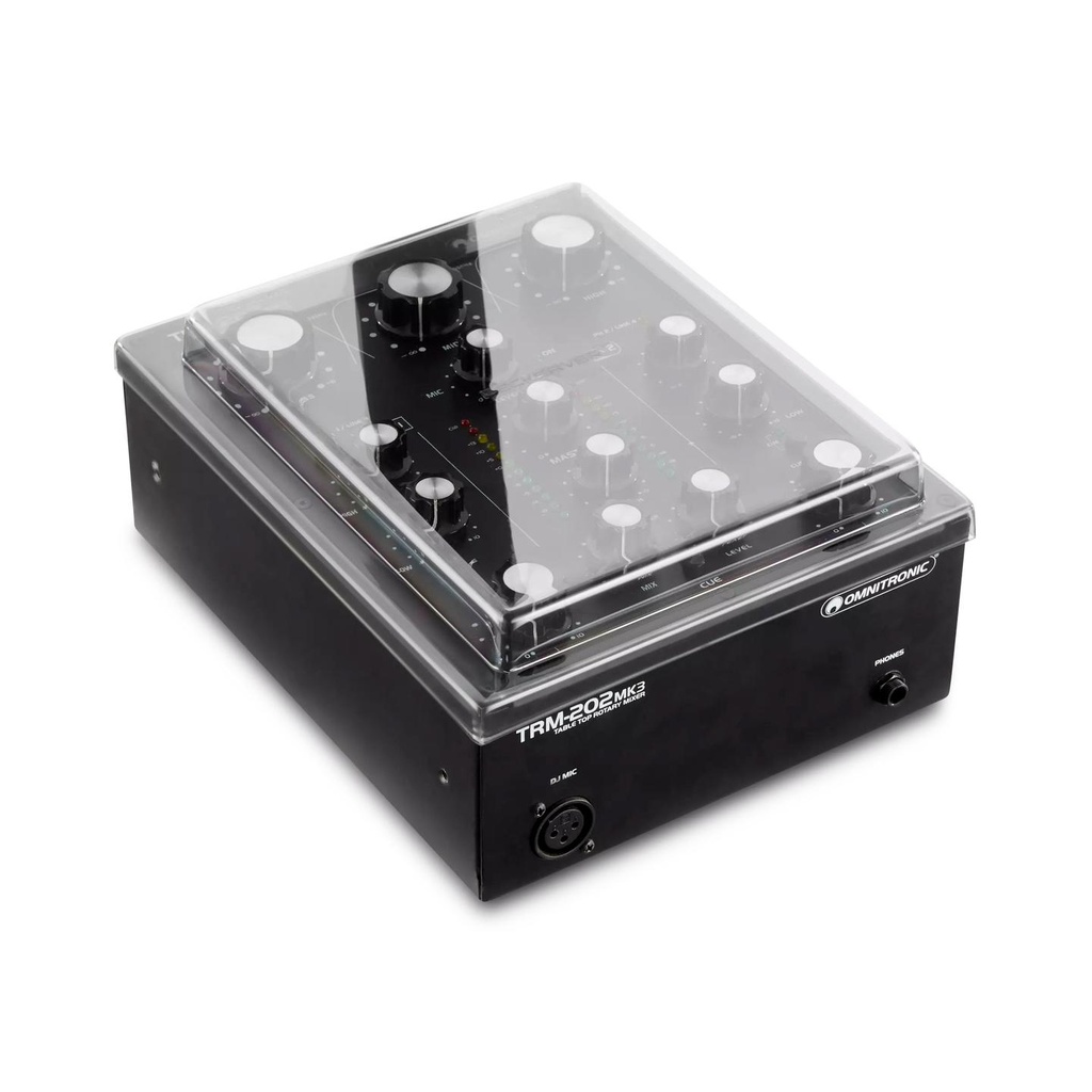 Decksaver OMNITRONIC TRM-202 COVER di protezione trasparente per mixer rotativo