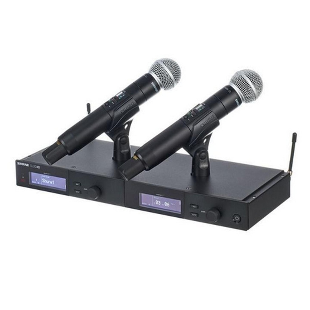 Shure SLXD24DE-SM58-J53 Freq. 562-606 Coppia Microfono Palmare Pro Wireless SM58