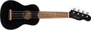 Fender Venice Soprano Uke Walnut Fingerboard Black profilo sottile manico a "C"