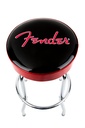 Fender Red Sparkle Logo Barstool Black/Red Sparkle 30" Sgabello nero logo rosso
