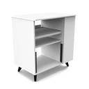 Glorious MODULAR SIDE RACK WHT Mobile Stazione lavoro per studio modulare Bianco