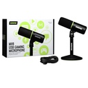 Shure MV6 USB Gaming Microfono Dinamico Pro USB-C x PC Gamers e Streaming, Nero