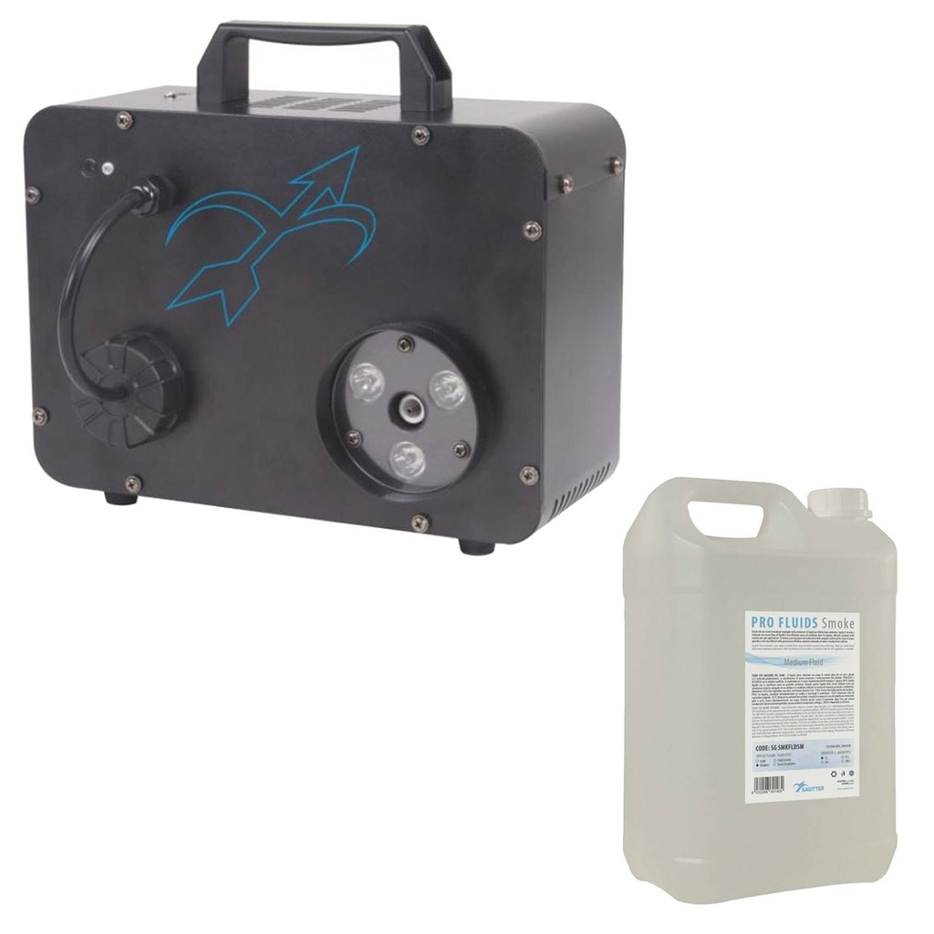 Sagitter ARS900DJ COLOR SMOKE Macchina fumo da 900W + PROFLUID SMKFLD5M da 5LT