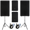 RCF ART 910-A Coppia Diffusore Attivo 10" 2100w +2Cover+FRE300KIT+ 2xBULK250LU10