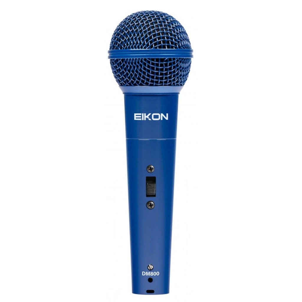 B-STOCK GARANTITO EIKON DM800BL Mic Dinamico x Karaoke, Blu + Cavo XLR M/F