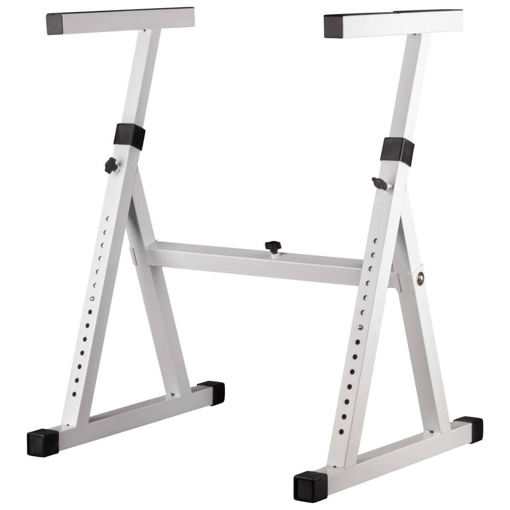 Proel KS350-WHT Supporto Z x mixer tastiera regolabile altezza larghezza, Bianco