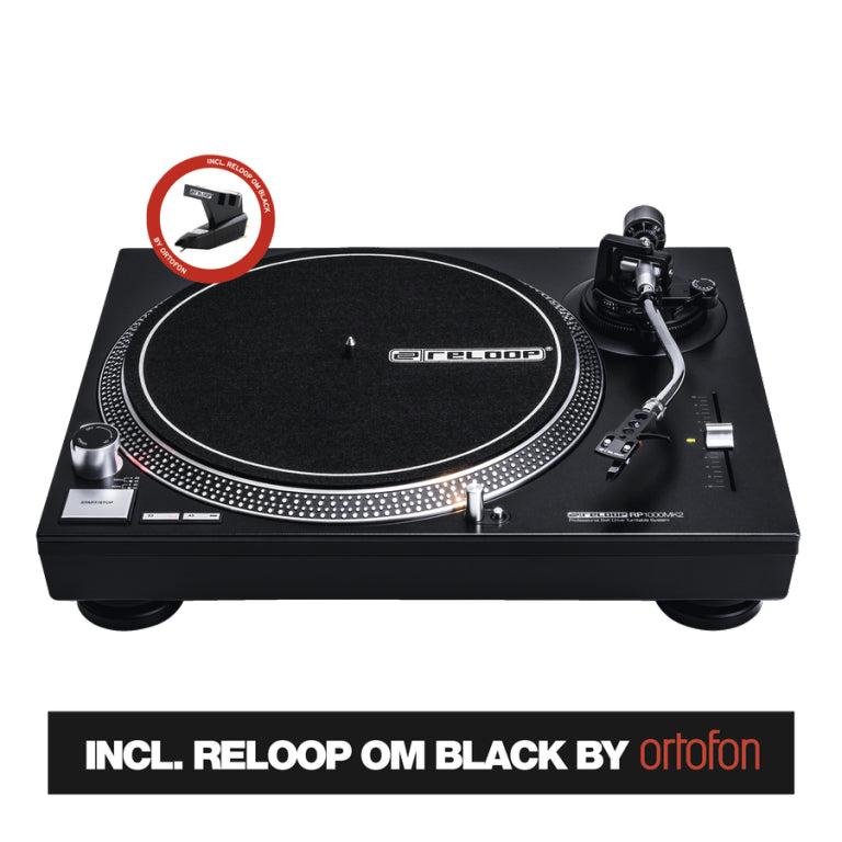 Reloop RP-1000 MK2 Giradischi x Dj a cinghia incluso testina+puntina OM Ortofon