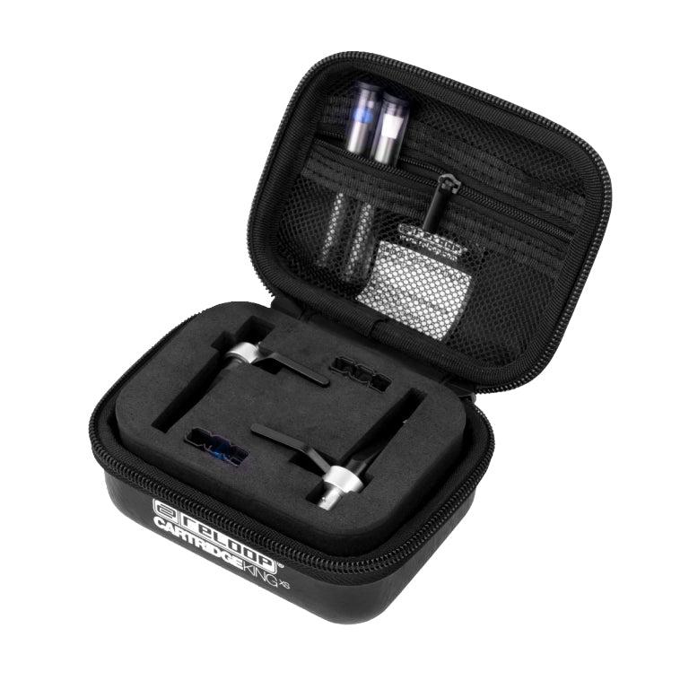 Reloop CARTRIDGE KING XS Custodia trasporto Dj x 2 testine e stili + accessori
