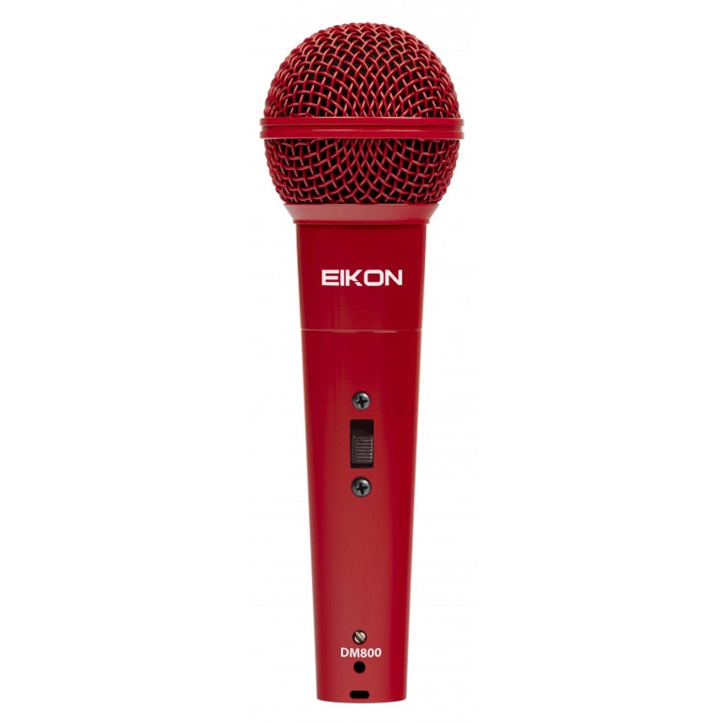 B-STOCK GARANTITO EIKON DM800RD Microfono Dinam. xCanto Rosso +Cavo XLRM/F