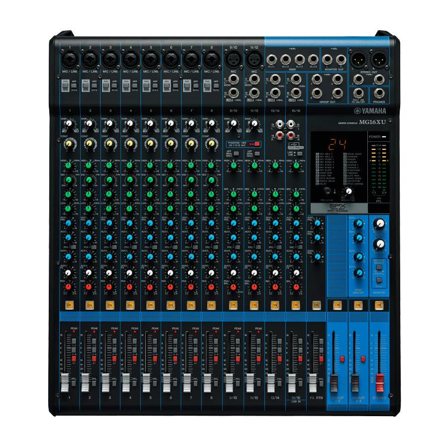 B-STOCK GARANTITO Yamaha MG16XU Mixer Pro 16 canali 10Mic + effetti live karaoke