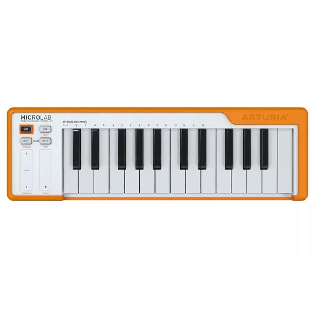 Arturia MICROLAB ORANGE Tastiera controller MIDI a 25 tasti mini, Arancio