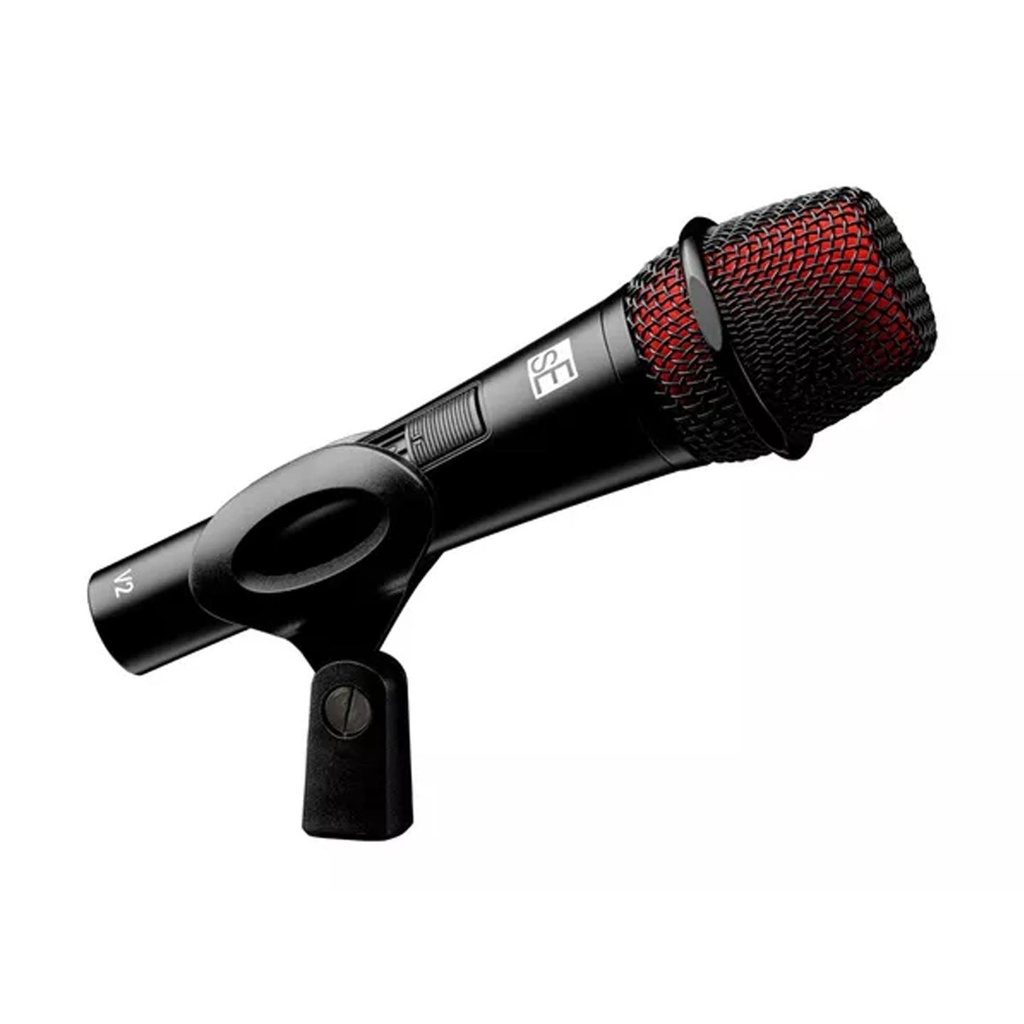sE Electronics V2 SWITCH XLR Microfono cablato dinamico Voce + accessori e cavo