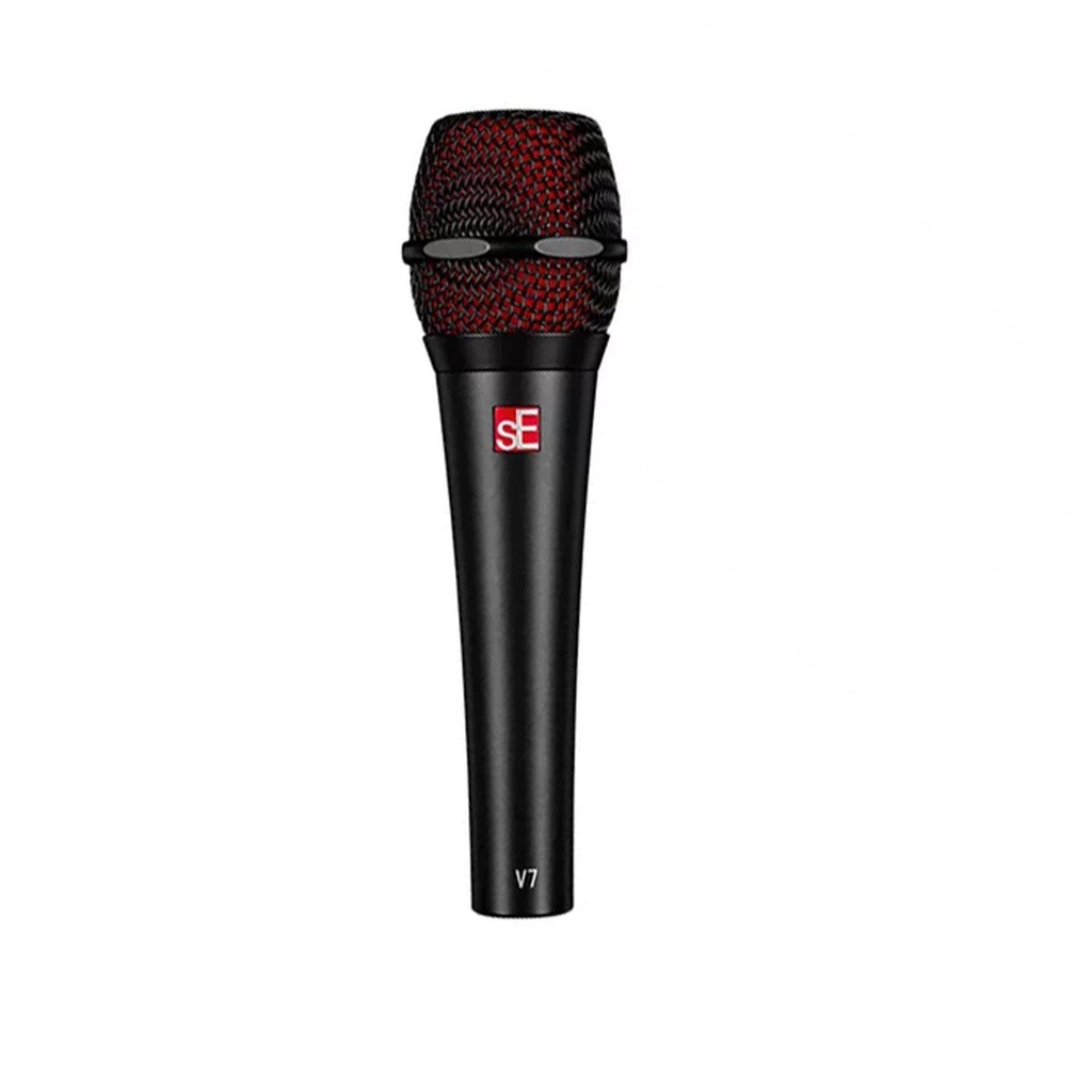 sE Electronics V7 BLACK Microfono cablato dinamico supercardioide x Voce, Nero