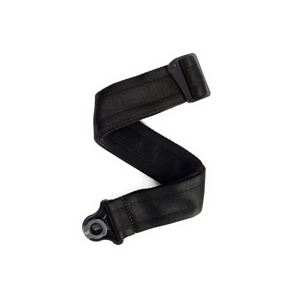 D'Addario 50BAL00 AUTO LOCK GUITAR STRAP BLACK Tracolla per Chitarra e Basso