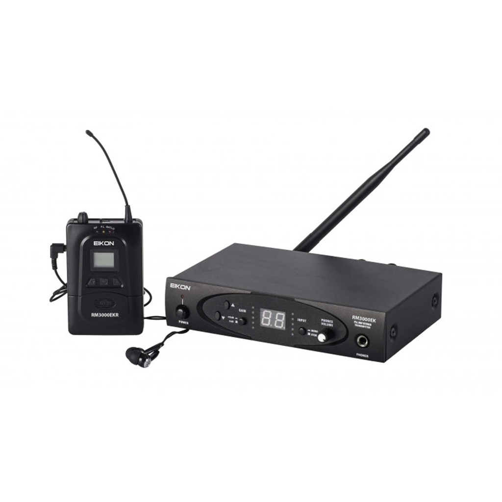 EIKON RM3000EKA Sistema In-ear Monitor stereo profession. x cantanti Nero