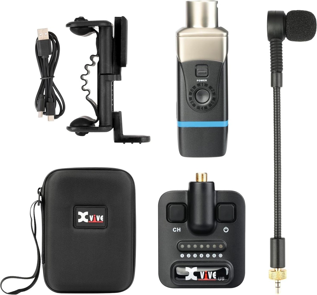 Xvive U9 Sistema microfonico wireless digitale per violino