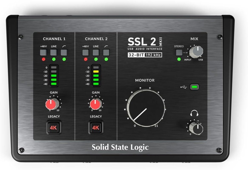Solid State Logic SSL2 MK2 (ROW-VTC) Interfaccia audio USB-C con 2 In e 2 Out