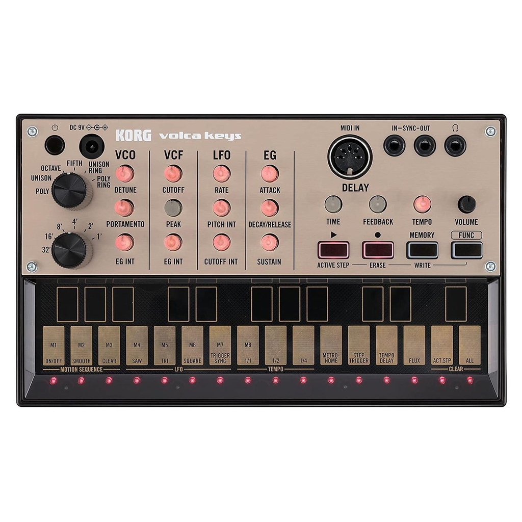 Korg VOLCA KEYS Sintetizzatore analogico 3 voci polifonia, tastiera multi touch