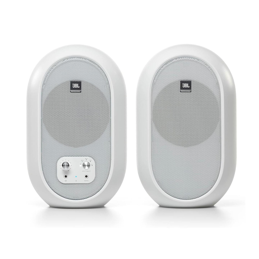JBL 104- BT-W Diffusori audio compatti x Desktop Studio Bluetooth da 60w, Bianco