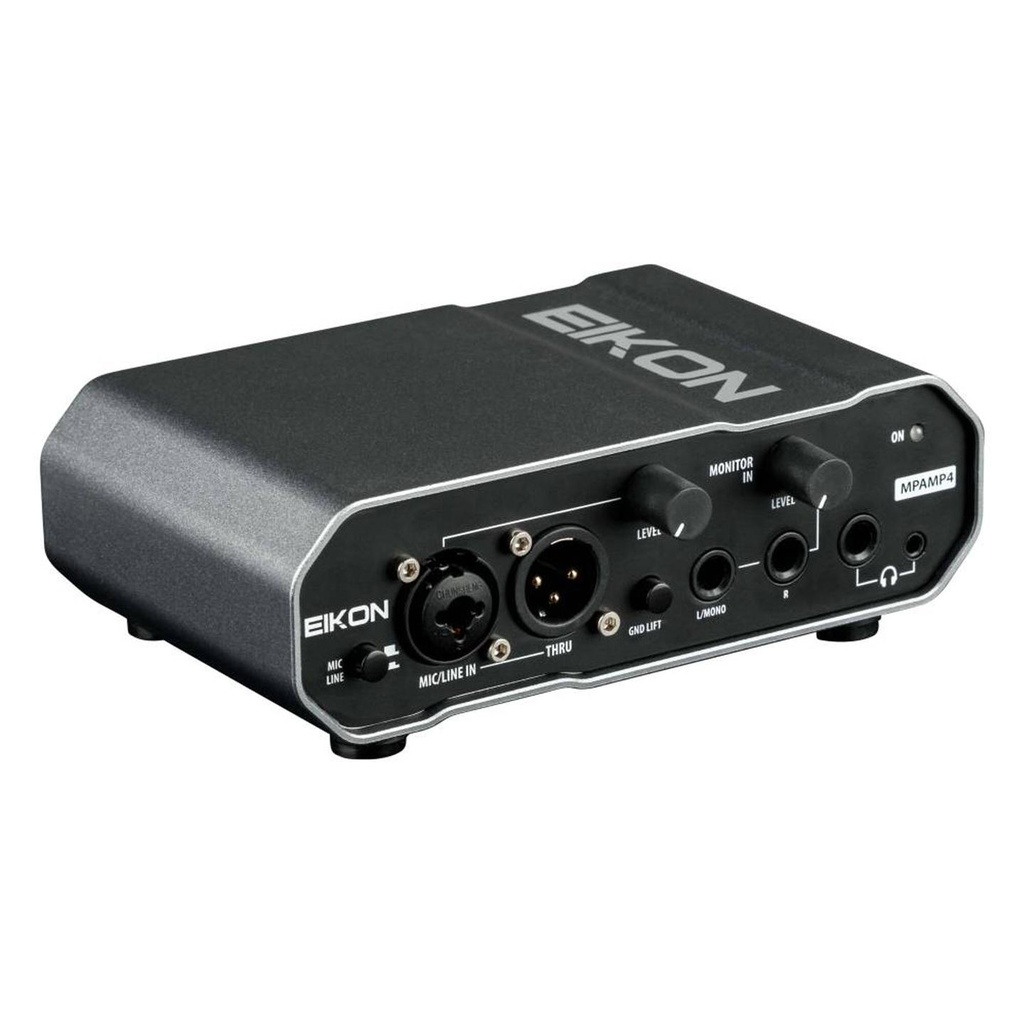 Proel EIKON MPAMP4 Amplificatore Pro per cuffie e Personal Monitor Mix, Nero