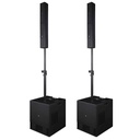 Proel SESSION4 Coppia Sistema Pro colonna 1200W pic. MP3 USB SD Bluetooth Stereo