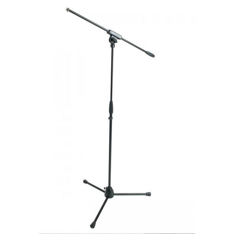 Proel RSM100BK Asta Pro a giraffa per microfono, con base tripoide, Nero Opaco