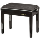 Proel PB90VBBBK Panca professionale regolabile in legno per piano, Nero Lucido
