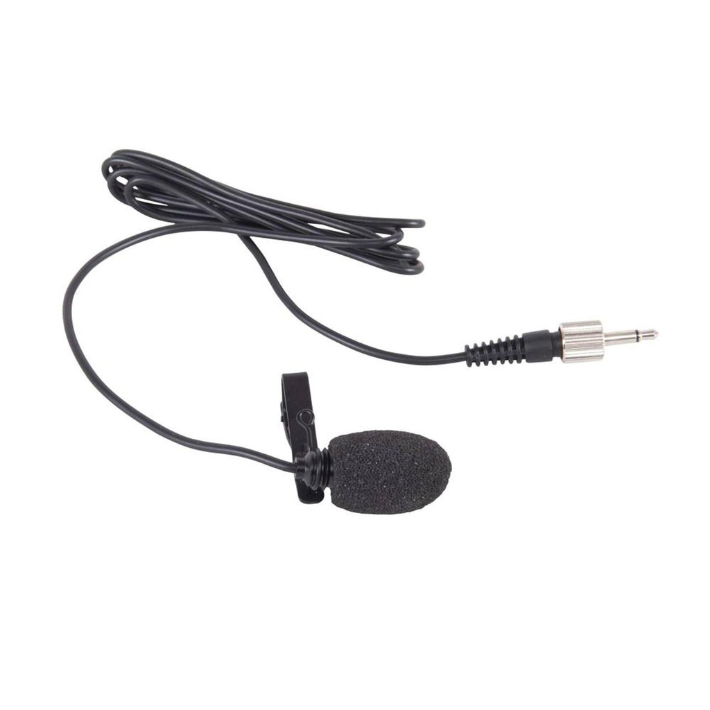 EIKON LCH100SE Microfono Pro Lavalier cablato, con mini jack 3.5mm, Nero