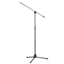 Konig & Meyer 27140-300-55 Asta microfonica a giraffa con gambe pieghevoli, Nero