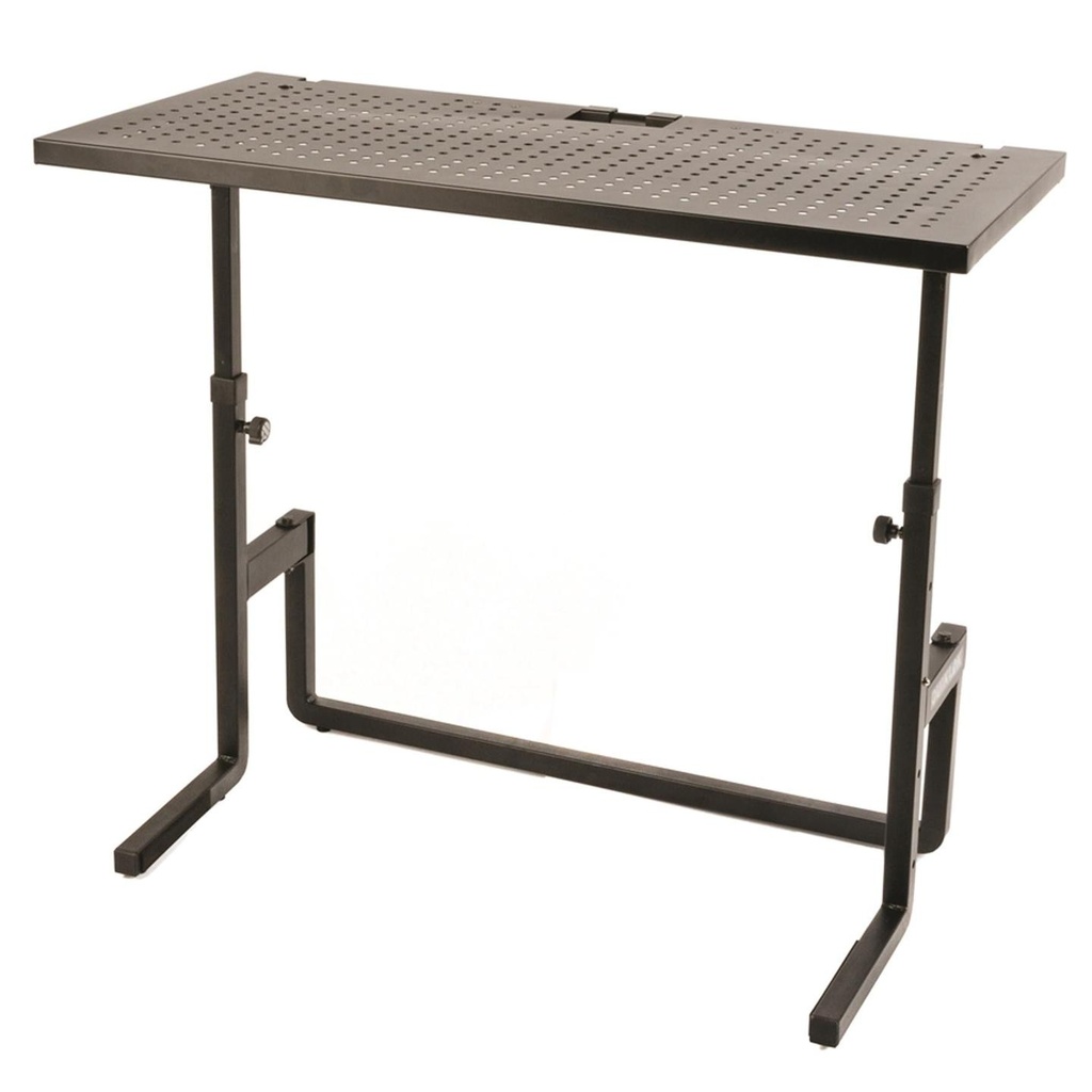 [8069] Quik Lok DJ233 Postazione workstation x apparecchiature dj, tastiere, mixer Nero