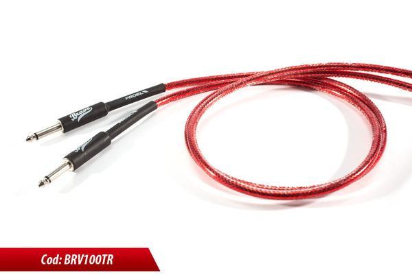 [4924] Proel BRV100LU3TR Cavo Jack Mono 6.3 mm a Jack mono 6.3mm flessibile 3 mt.
