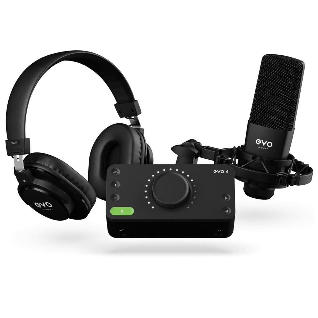 [10354] Audient EVO Start Recording Bundle con Interfaccia audio EVO4 +Cuffia+ Microfono
