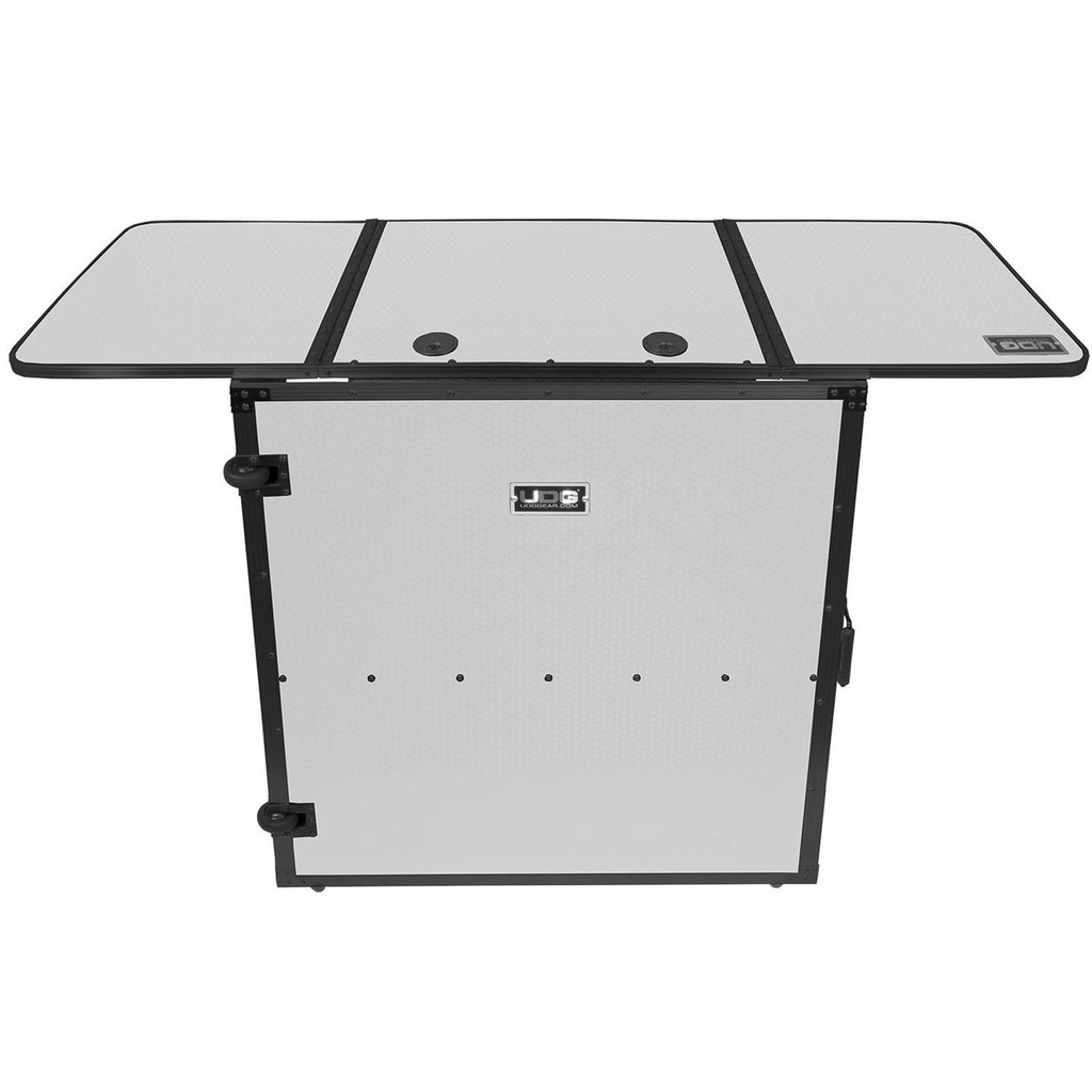 [10339] UDG U91049WH2 Ultimate Fold Out DJ Table White MK2 Plus Wheels Tavolo Dj Bianco