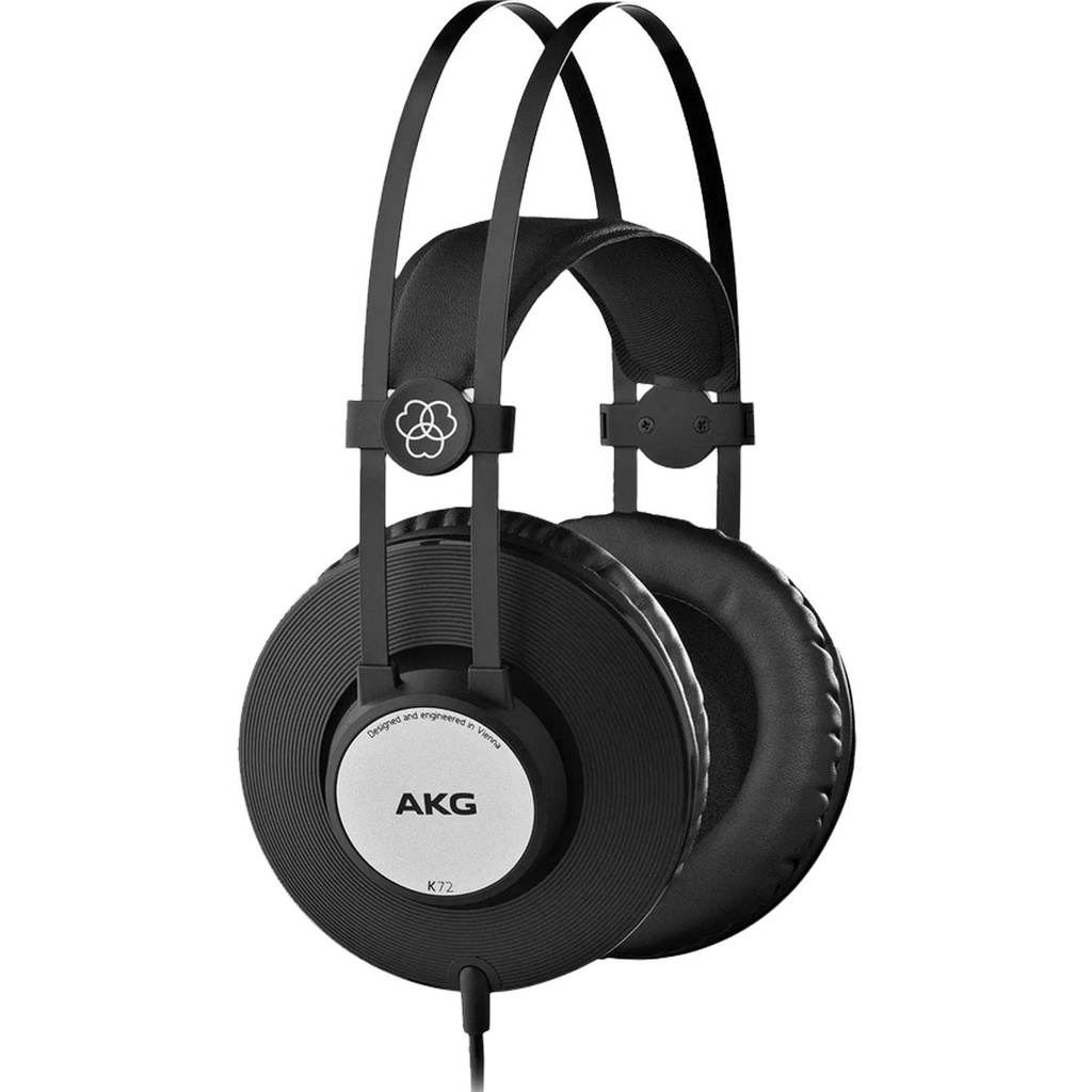 [10319] AKG K72 Cuffia monitor professionale da studio, Over Ear, chiusa, con cavo, Nero