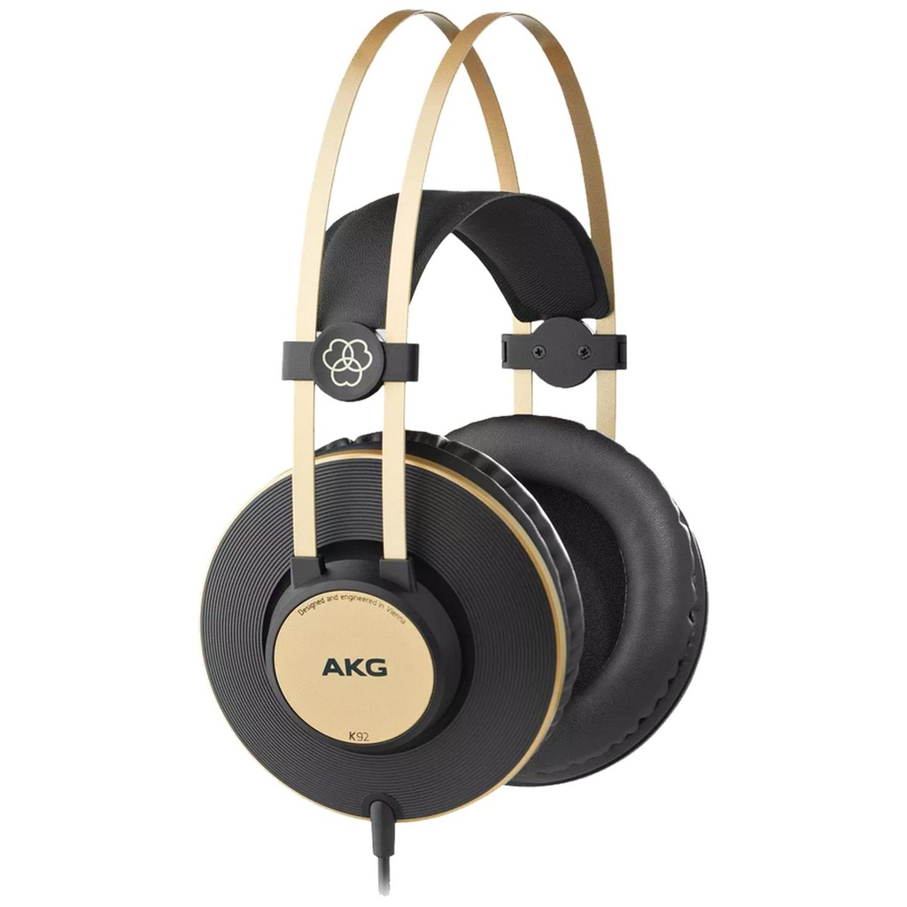 [10318] AKG K92 Cuffia monitor professionale studio chiusa con cavo con rifiniture oro