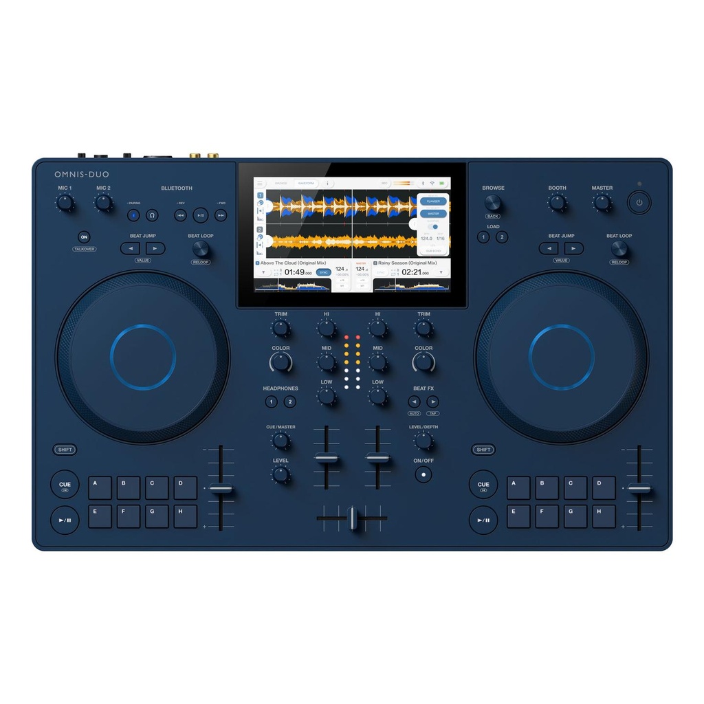 [10308] AlphaTheta OMNIS-DUO Sistema All In One Controller Dj 2Deck DTouch Bluetooth Bat