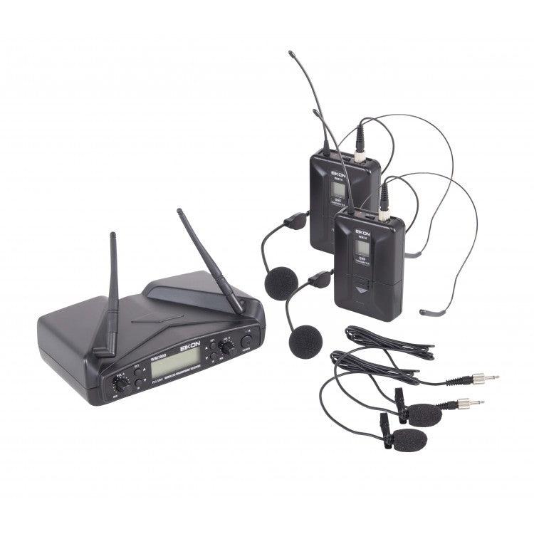 [10307] B-STOCK GARANTITOl EIKON WM700DH DUAL 2mic wireless archetto nero x karaoke