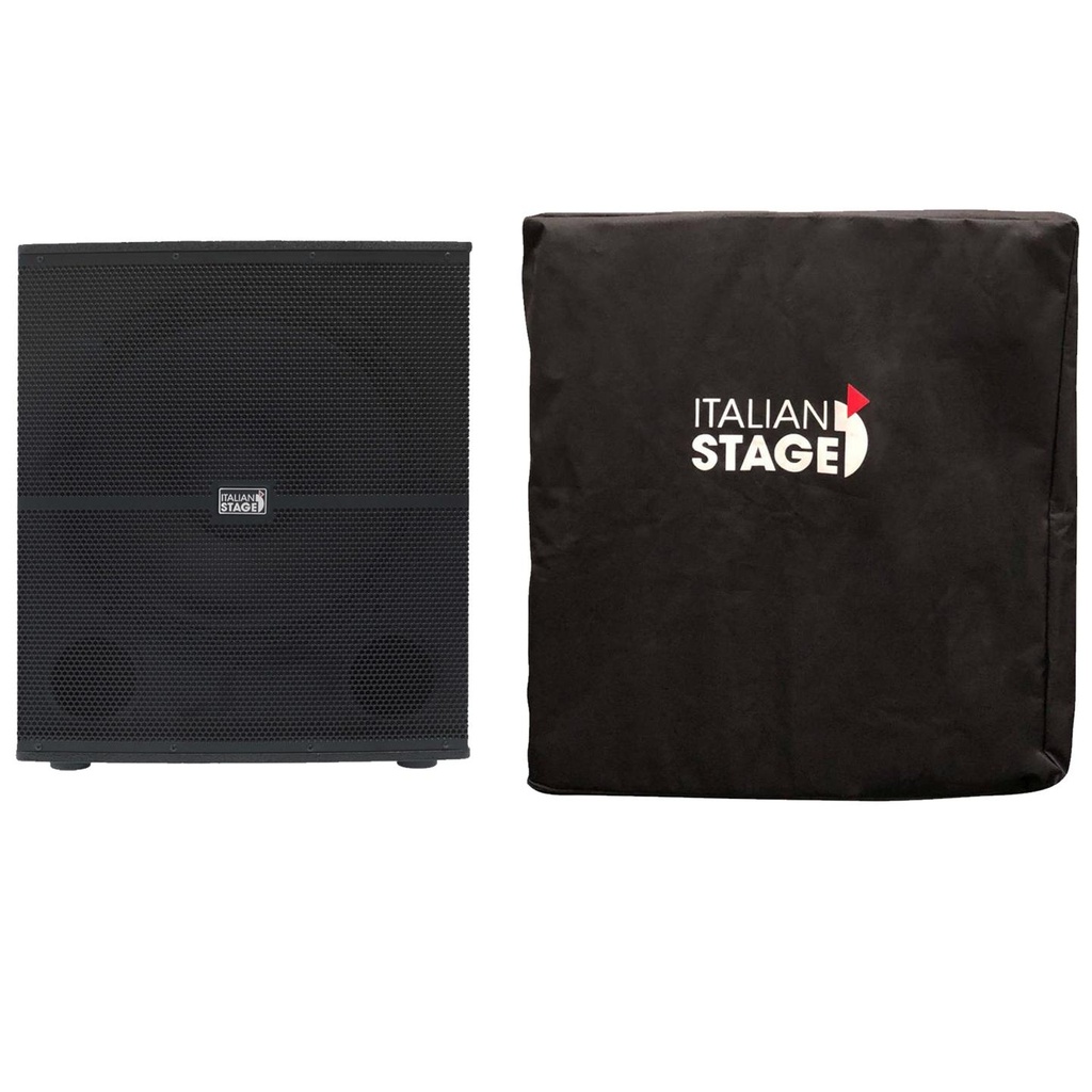 [10269] Italian Stage IS S118A Subwoofer Attivo 700w picco + COVERS118 Cover protezione