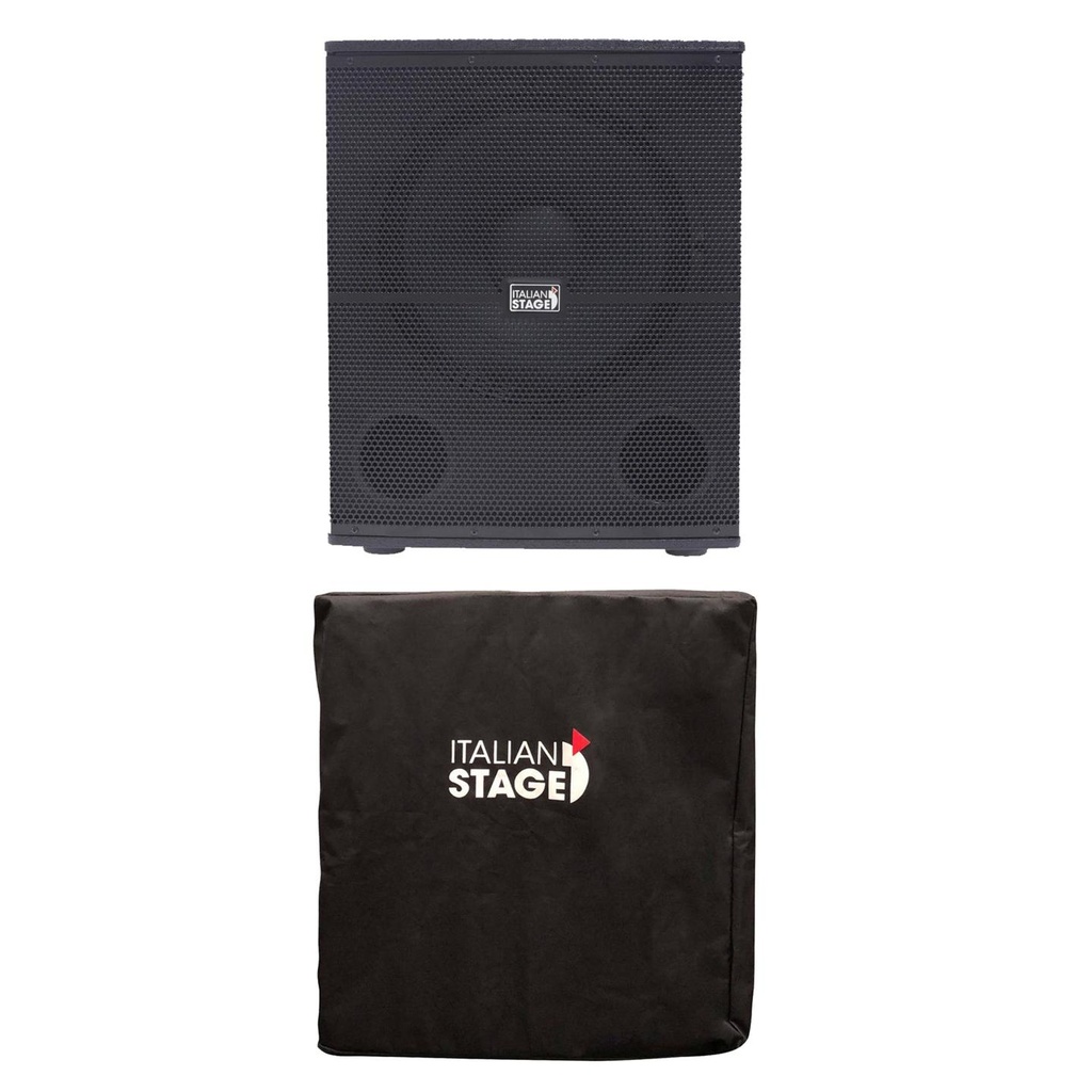 [10268] Italian Stage IS S115A Subwoofer Attivo 700w picco + COVERS115 Cover protezione