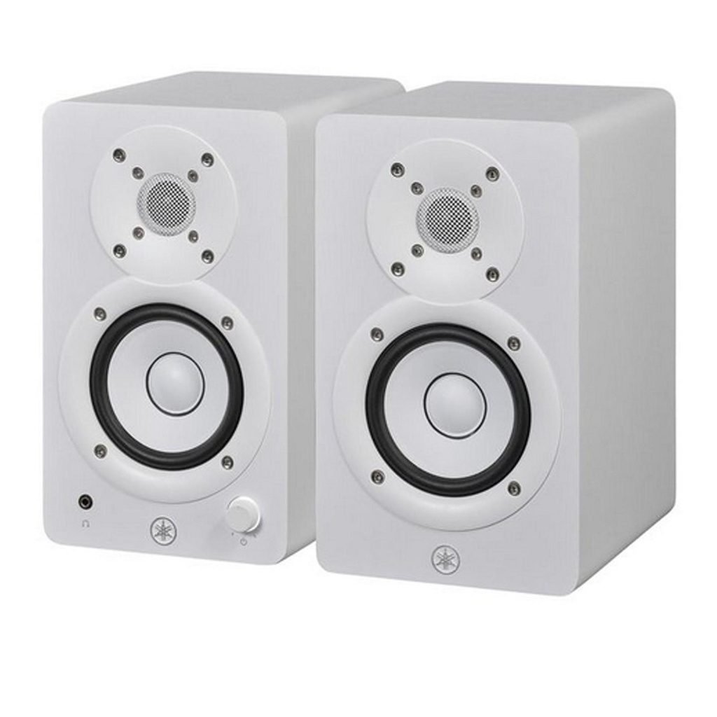 [10259] Yamaha HS4 Coppia Monitor Cassa Attiva Pro. da Studio 2 vie 40w RMS x 2, Bianco