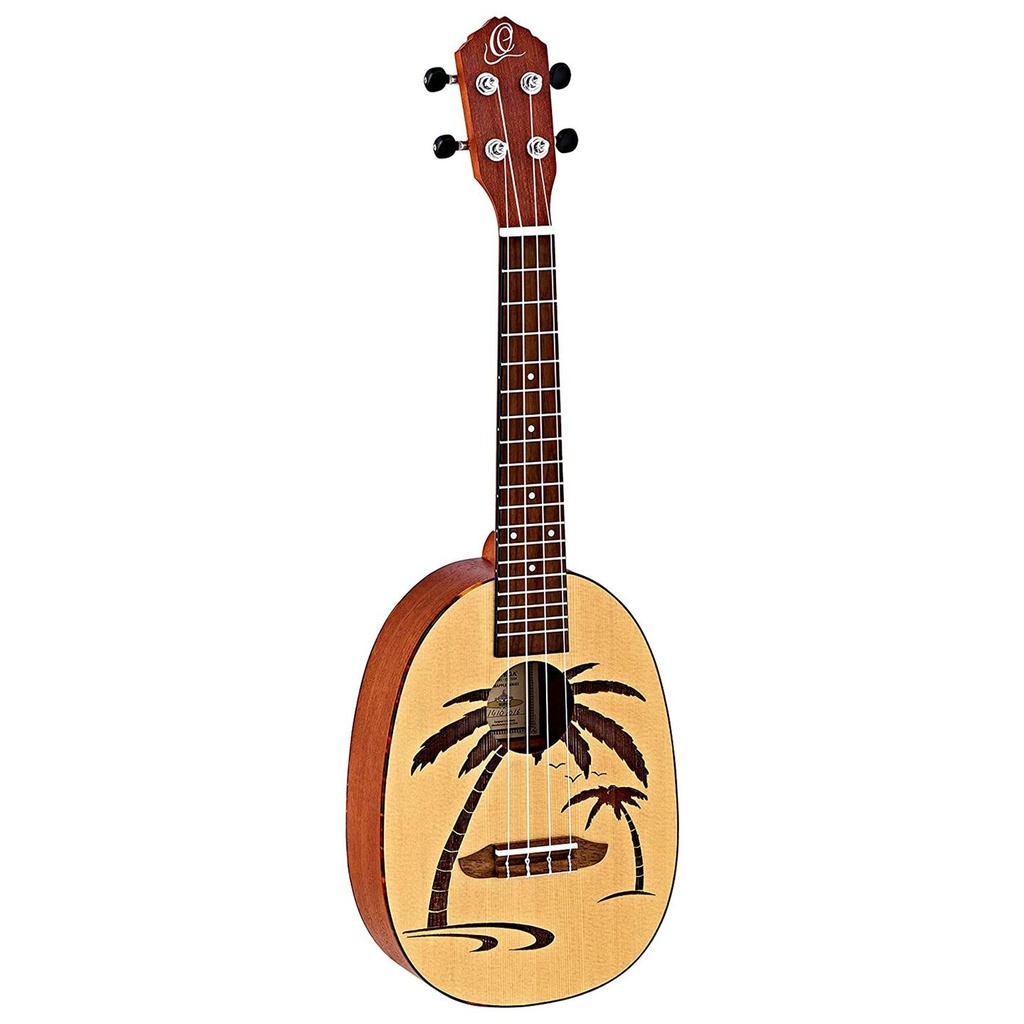 [10245] Ortega RUPA5 Ukulele Concert Spruce/ Sapele Natural Serie Bonfire a 18 Tasti