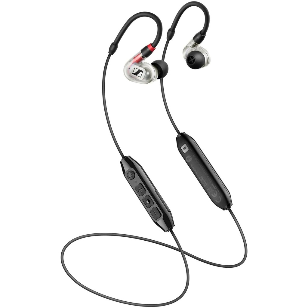 [10195] Sennheiser IE 100 PRO WIRELESS CLEAR Auricolari In-Ear wireless +cavo+mic Trasp.