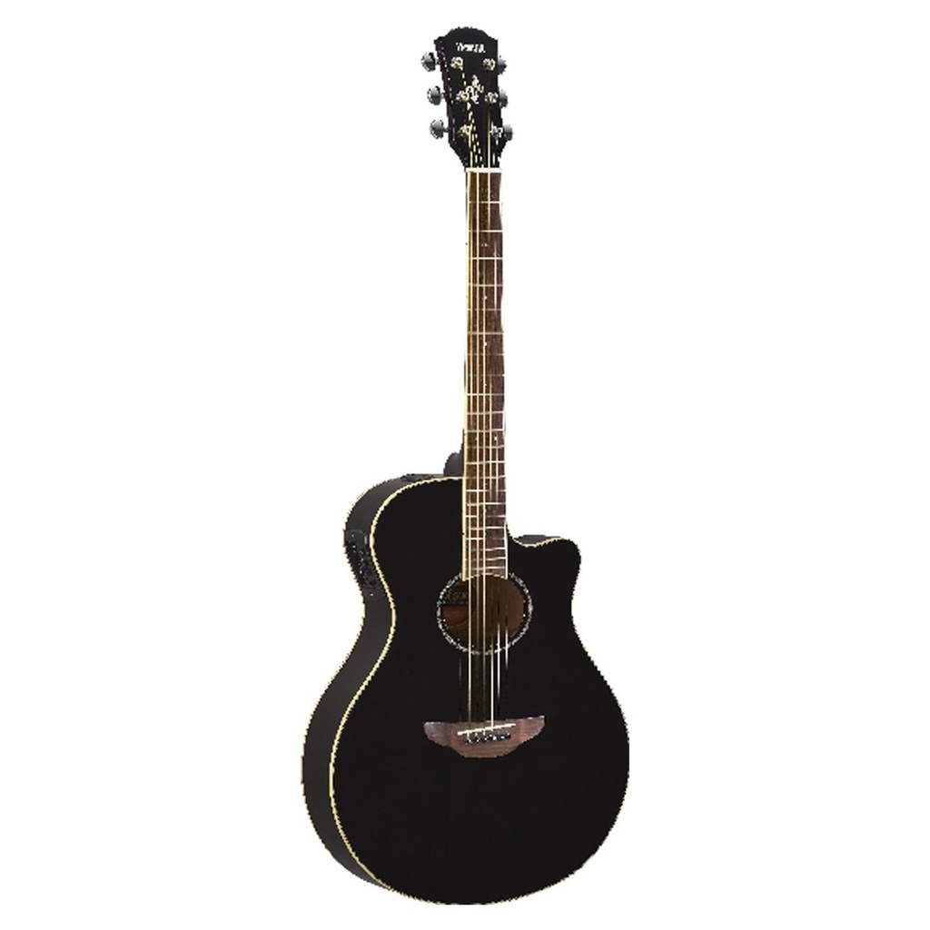 [10159] Yamaha APX600 BL Chitarra Acustica Elettrificata CutAway, Black, Nera