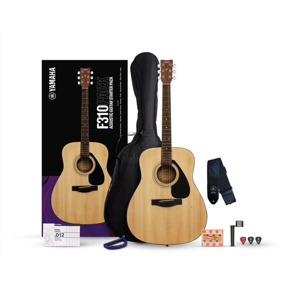 [10156] Yamaha F310PII NT Pack Chitarra Acustica Natural + kit Accessori