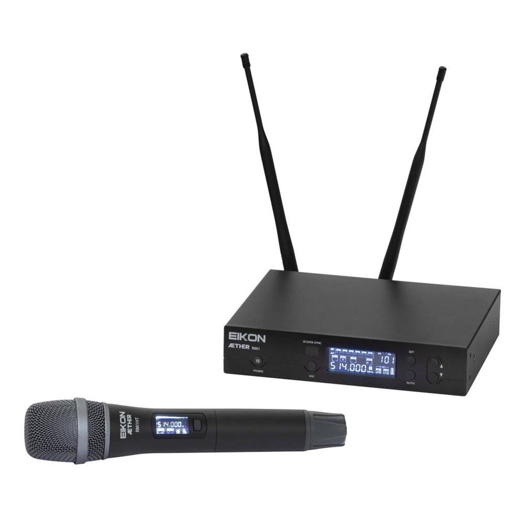 [10127] EIKON AETHER RM1MA Sistema microfonico Pro Wireless mic palmare 388 canali