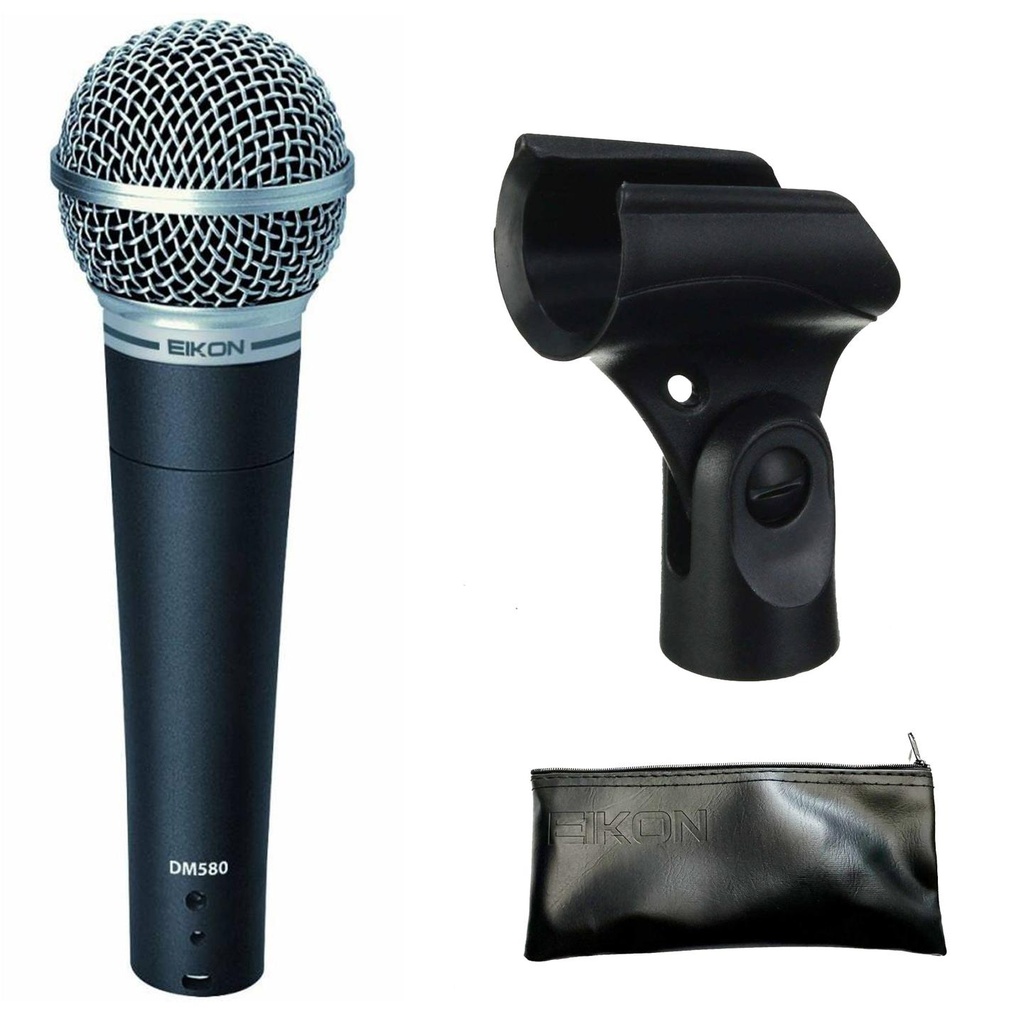 [10124] EIKON DM580 Microfono dinamico cardioide, cablato, adatto per voce, canto
