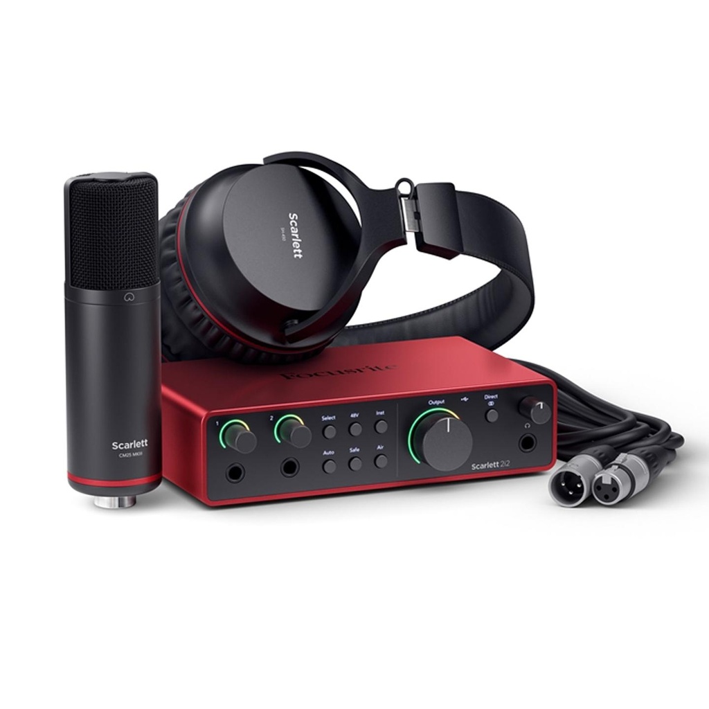 [10118] Focusrite Scarlett 2i2 Studio 4gen Interfaccia audio USB, Microfono, Cuffia Cavo