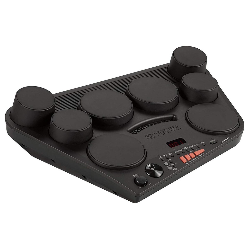 [6837] Yamaha DD75 Batteria Elettronica Digitale 8 Touch Pad sensibili e 2 pedali, Nero
