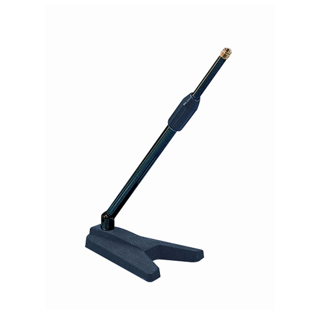 [8049] Quik Lok A114 BK Asta Corta x tavolo professionale x microfono Base Acciaio Nero